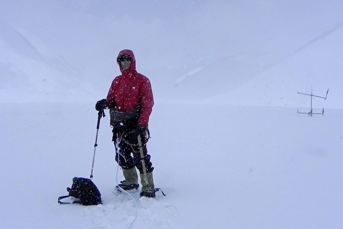 60 Jerome Ryan In A Whiteout On The Raphu La On Our Day Trip From Mount Everest North Face ABC 